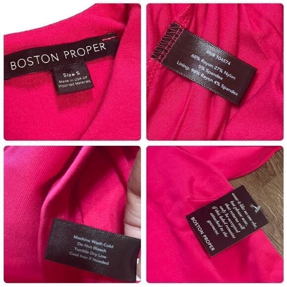 Boston Proper Cutout Fuschia Pink Sheath Dress SMALL NWT - Picture 15 of 15